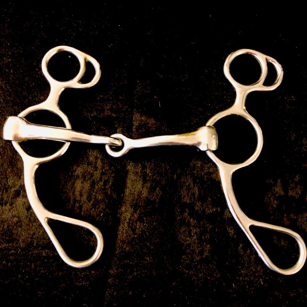 ‼️SOLD‼️Stainless Steel Short Shank Argentine Snaffle Horse Bit 5"